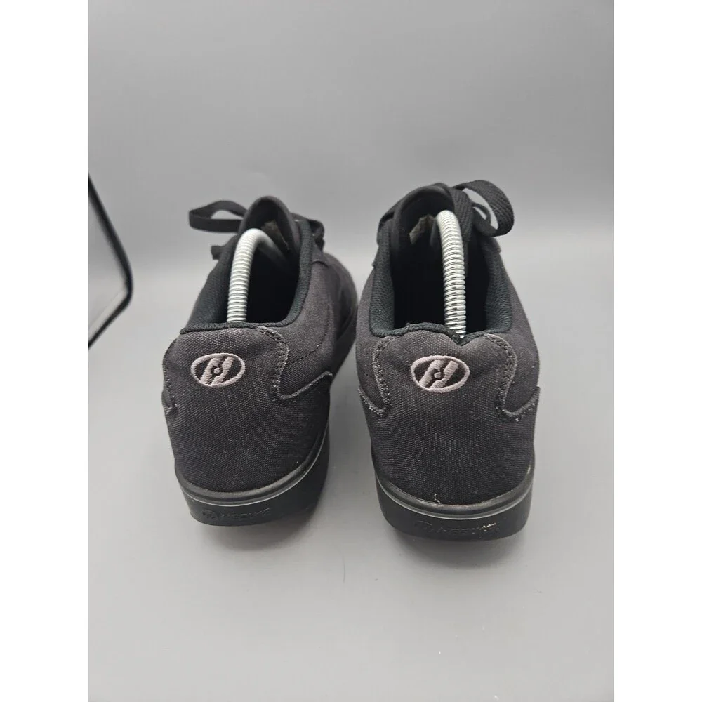 Heelys Launch Mens Size 10 Black Canvas Roller Skate Shoes Y2K Wheels